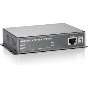 LevelOne FSW-0503W90 Fast Ethernet (10/100) Grijs Power over Ethernet (PoE)