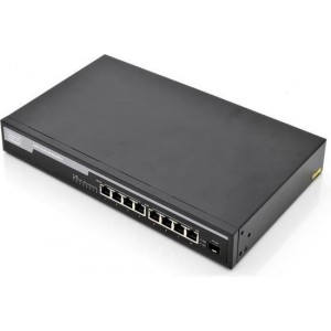 Digitus DN-95341 netwerk-switch Unmanaged Gigabit Ethernet (10/100/1000) Zwart 1U Power over Ethernet (PoE)