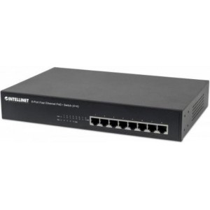 Intellinet 561075 netwerk-switch Managed Fast Ethernet (10/100) Zwart Power over Ethernet (PoE)