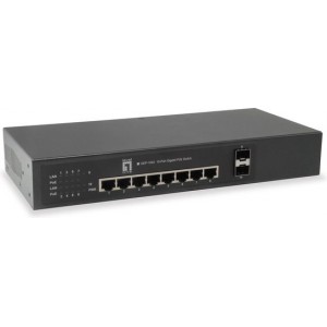 LevelOne GEP-1022W90 Gigabit Ethernet (10/100/1000) Zwart Power over Ethernet (PoE)