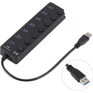 Usb 3.0 splitter / hub met 7 poorten - ook voor USB 2.0 en 2.1