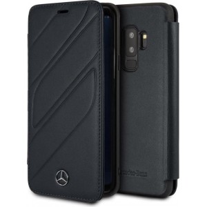 Samsung Galaxy S9+ hoesje - Mercedes-Benz - Donkerblauw - Leer