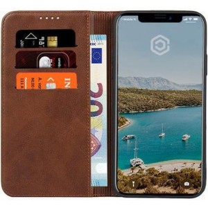 Casecentive Leren Wallet case - Portemonnee hoes - iPhone 11 Bruin