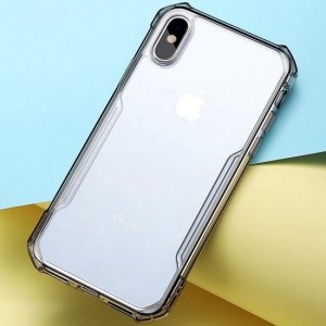 XUNDD Beetle-serie schokbestendig transparant TPU beschermhoes voor iPhone XS Max (zwart)