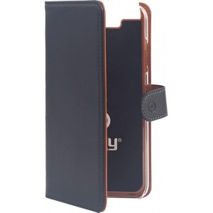 Celly - Samsung Galaxy A80 - (2019) Wally Bookcase Black - Openklap Hoesje Samsung Galaxy A80 - Samsung Case Black