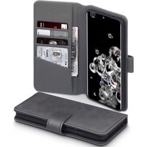 Samsung Galaxy S20 Ultra Bookcase hoesje - CaseBoutique - Effen Grijs - Leer