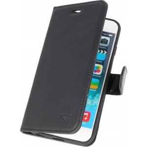 Zwart Rico Vitello Echt Leren Bookstyle Wallet Hoesje voor iPhone 6 / 6s