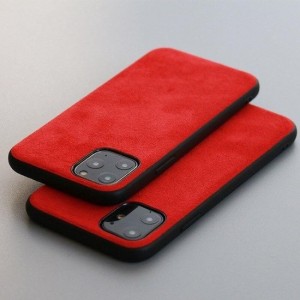 iPhone 12 Mini Alcantara Case Rood