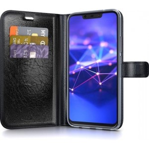 BeHello Huawei Mate 20 Lite Hoesje - Gel Wallet Case Met Ruimte Voor 3 Pasjes - Zwart