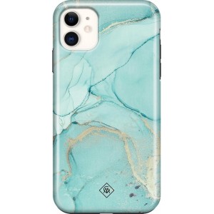 iPhone 11 rondom bedrukt hoesje - Touch of mint