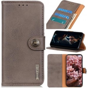 Voor OnePlus 7T Pro Koeienhuid Textuur Horizontaal Flip Leren Case met Houder & Kaartsleuven & Portemonnee (Khaki)