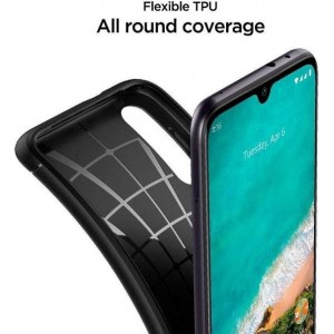 Hoesje Xiaomi Mi A3 - Spigen Rugged Armor Case  - Zwart