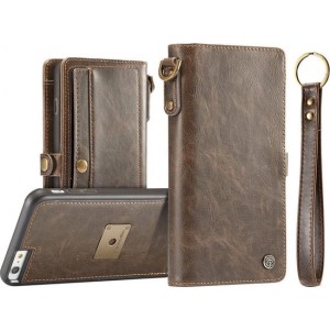 CaseMe Luxe Portemonnee Hoesje Bruin iPhone 6 / 6s