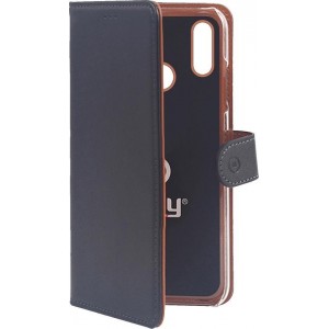 Celly - Huawei Honor 8x - Wally Bookcase Black - Openklap Hoesje Huawei Honor 8x - Huawei Case Black