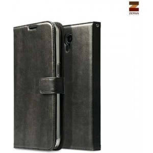 Zenus hoesje voor Samsung Galaxy Mega 6.3 Masstige Modern Classic Diary Series -Dark Grey