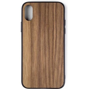 Houten Telefoonhoesje iPhone XS – Bumper case - Walnoot