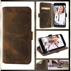 Bouletta Lederen iPhone 6S Hoesje WalletCase Antic Brown