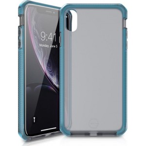 Itskins Supreme Frost cover voor iPhone XR - Level 3 bescherming - Blauw/Zwart