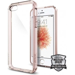 Spigen Ultra Hybrid Apple iPhone SE Hoesje - Rose Crystal