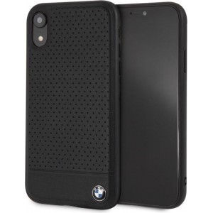 iPhone XR hoesje - BMW - Zwart - Leer