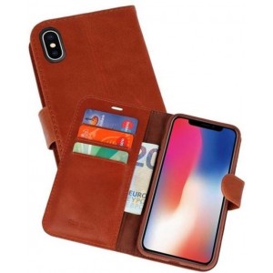 Rico Vitello Bruin Echt Leder Hoesje voor de  iPhone X