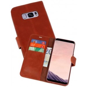 Rico Vitello Bruin Echt Leder Hoesje voor de Samsung Galaxy S8 Plus