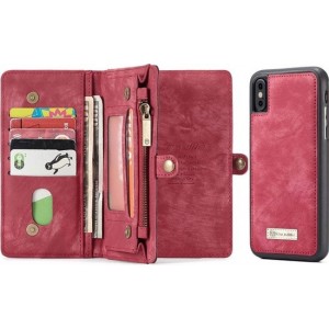 iPhone Xs Max hoesje - CaseBoutique - Rood - Kunstleer