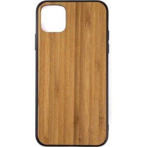 Houten Telefoonhoesje Iphone 11 Pro Max - Bumper case - Bamboe