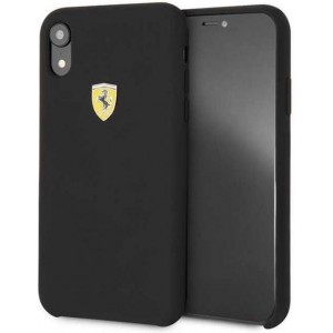 Zwart Ferrari Backcover hoesje voor Apple iPhone XR - SF Silicone