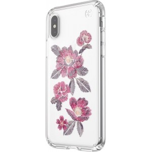 Speck Presidio Clear + Print Apple iPhone X/XS Embroideredfloral Fuchsia/Clear