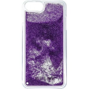 Guess Liquid Glitter Triangle Case voor Apple iPhone 7 Plus (5.5'') - Paars