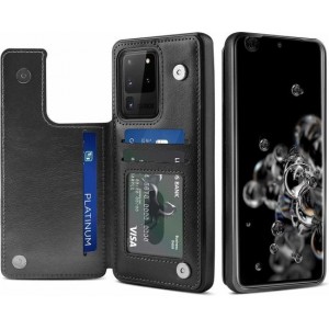 ShieldCase Wallet Case Samsung Galaxy S20 Ultra - zwart met Privacy Glas