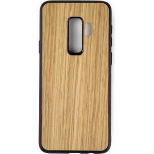 Houten Telefoonhoesje Samsung S9 PLUS - Bumper case - Eiken