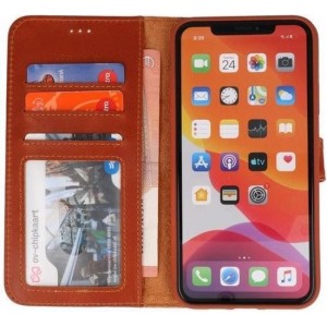 Rico Vitello Echt Leder Booktype Hoesje iPhone 11 Pro Max - Bruin