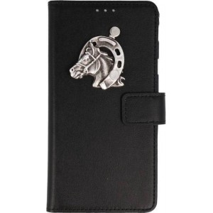 MP  case  Huawei P8 Lite (2017) bookcase paard Zilver hoesje