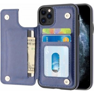 ShieldCase Wallet Case iPhone 11 Pro Max - blauw met Privacy Glas