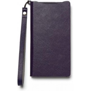 Zuiver leren Zenus hoesje voor Sony Xperia Z2 Prestige Minimal Diary - Paars