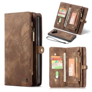 CaseMe Vintage Wallet Case Hoesje Samsung Galaxy Note 9 - Bruin