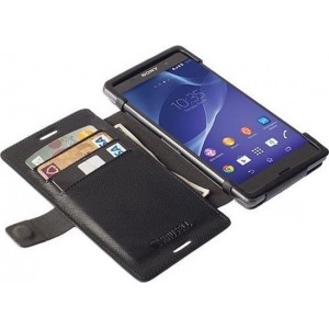 Krusell Malmo FlipWallet Sony Xperia M4 - hoesje met stand - zwart