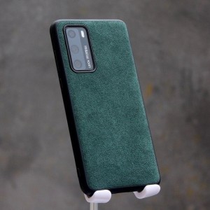 Huawei P40 Pro Alcantara case Green