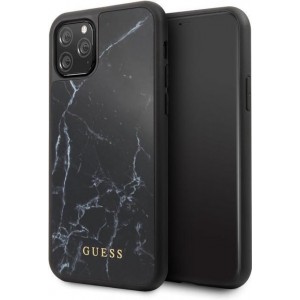 Apple iPhone 11 Pro Guess Backcover Marble Collection - Zwart