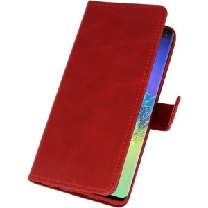 Rico Vitello Echt Leder Hoesje Samsung Galaxy S10 Plus - Rood