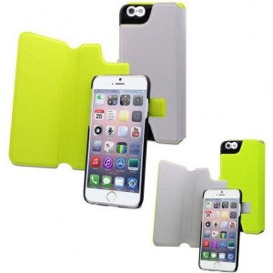 muvit iPhone 6+ Magic Reverso Case - Grijs/Acid Groen