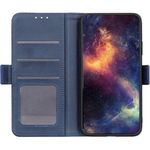 Casecentive Magnetische Leren Wallet case - Portemonnee hoesje - iPhone 12 Pro Max blauw