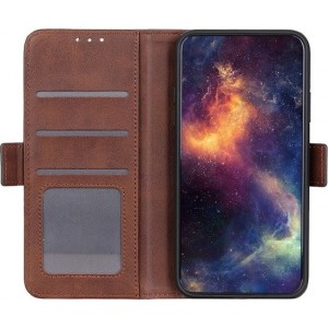 Casecentive Magnetische Leren Wallet case - Portemonnee hoesje - iPhone 12 Pro Max bruin