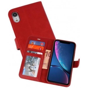 Rood Rico Vitello Echt Leren Hoesje voor iPhone XR