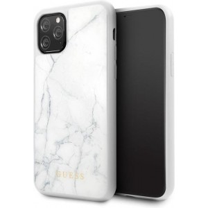 Apple iPhone 11 Pro Guess Backcover Marble Collection - Wit
