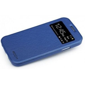 Rock Dancing Side Leather Flip Case Dark Blue Samsung Galaxy S4 I9500/9505