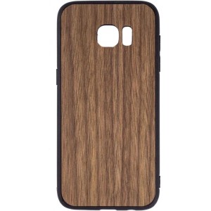 Houten Telefoonhoesje Samsung S7 Edge - Bumper case - Walnoot