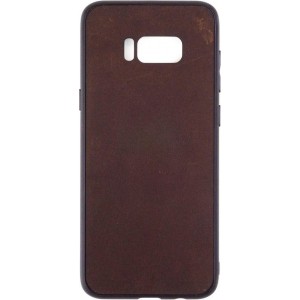 Leren Telefoonhoesje Samsung S8 PLUS  – Bumper case - Chocolade Bruin